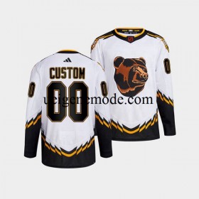 Herren Boston Bruins CUSTOM Eishockey Trikot Adidas 2022 Reverse Retro Weiß Authentic